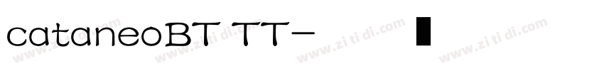 cataneoBT TT字体转换
